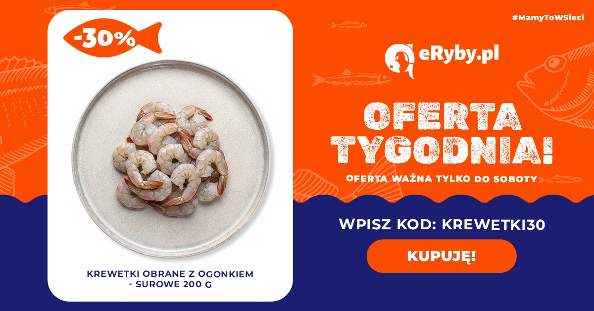 Produkt Tygodnia: krewetki surowe -30%